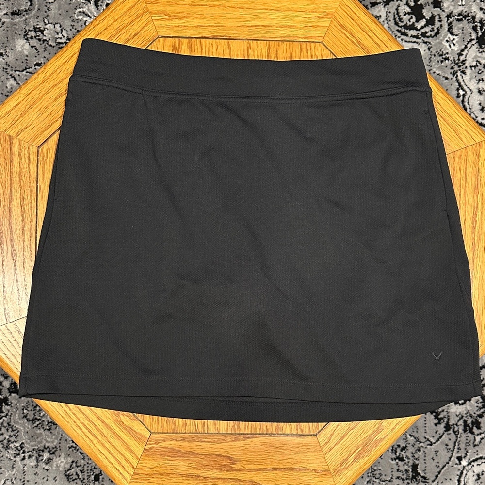 *CALLAWAY* Classic Black Golf Skort Size XL